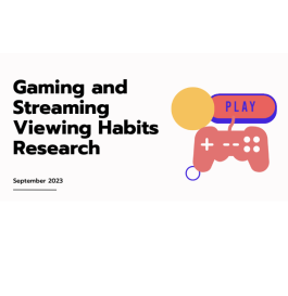 Gaming and Streaming Viewing Habits Research Report, Turkey, 2023